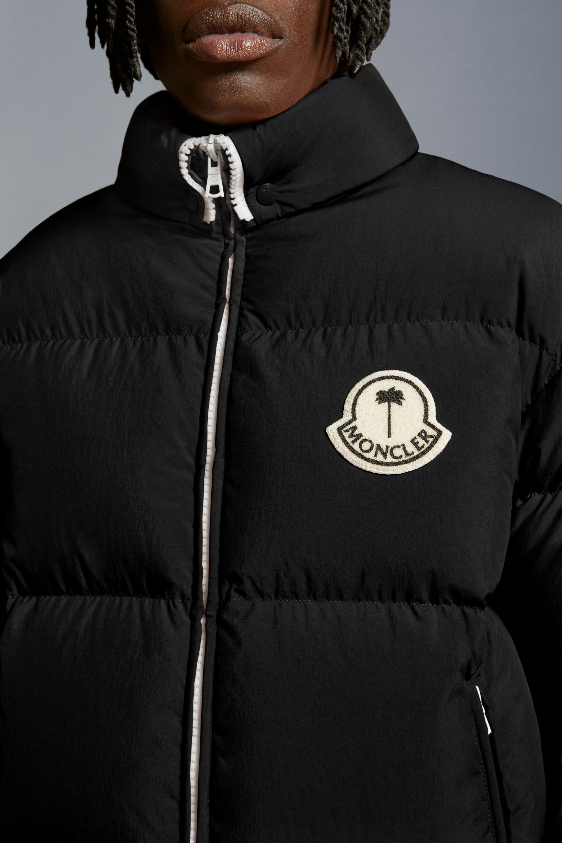 MONCLER GENIUS X Palm Angels Rodmar Short Down Jacket 4 - POIZON
