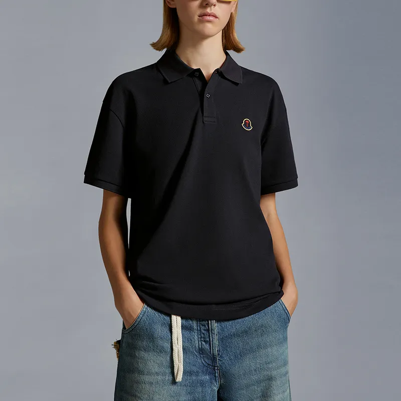 MONCLER GENIUS x PALM ANGELS Polo Shirt Unisex Marine Blue-4