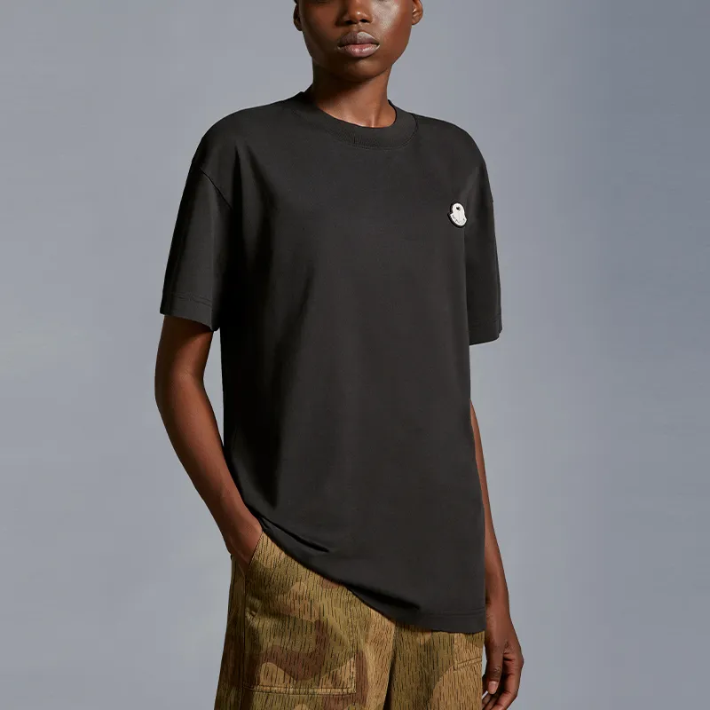 Palm Angels X MONCLER GENIUS T Shirts Unisex Black-1