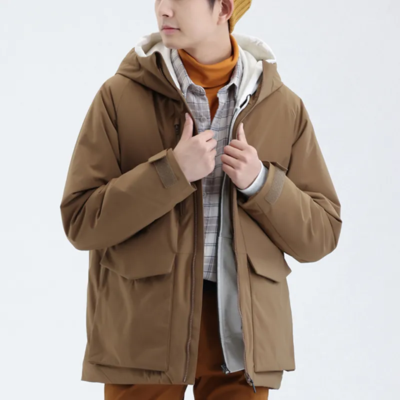 UNIQLO Down Jacket Men's Light Brown-1