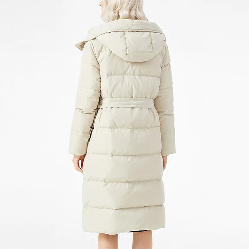 LACOSTE Down Jacket Women's Beige Yellow-2