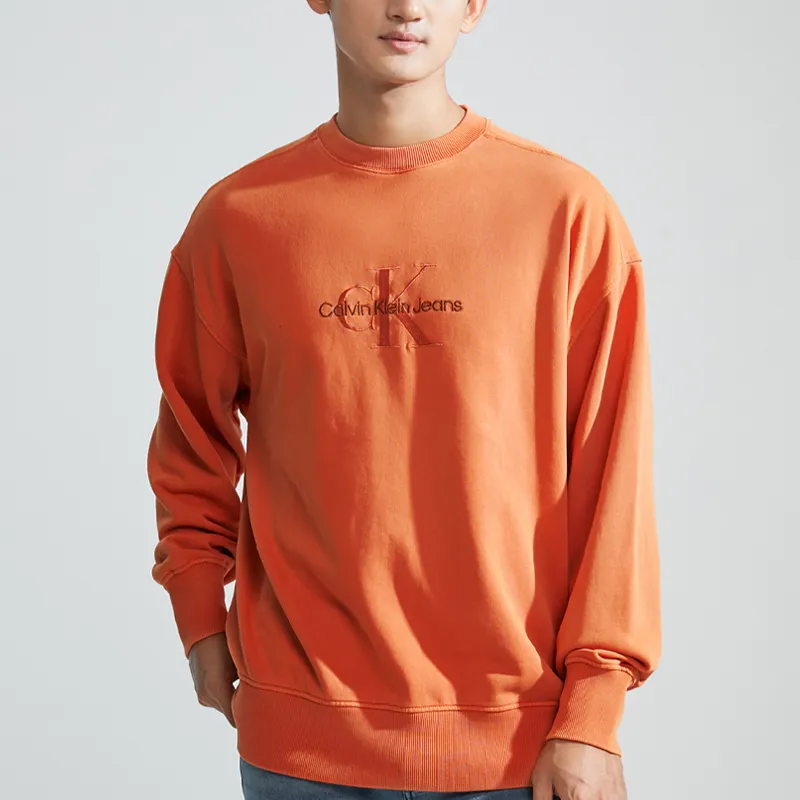 CALVIN KLEIN Sweatshirt Men's Crane Neck Red-2