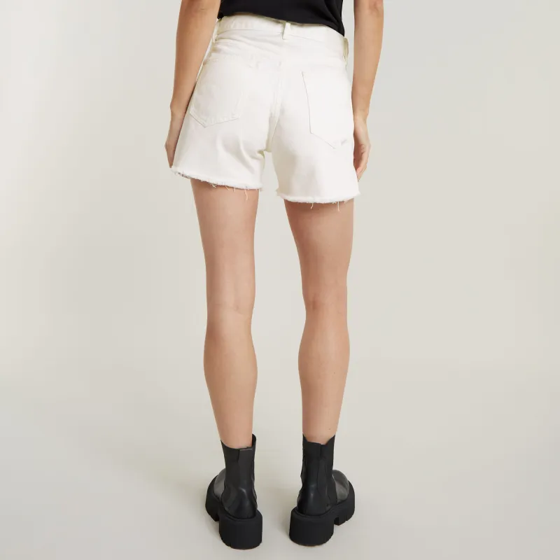 G STAR RAW Denim Shorts Women's Chalk-2