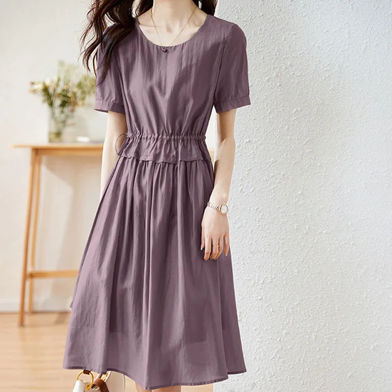 Mo Han Yi Mei Short Sleeved Dress Women's-3