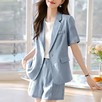 Mo Han Yi Mei Business Suit Women's Sky Blue