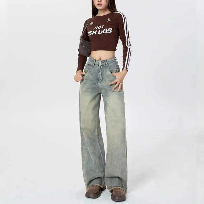 YINLEI Jeans Women's Light Blue-3