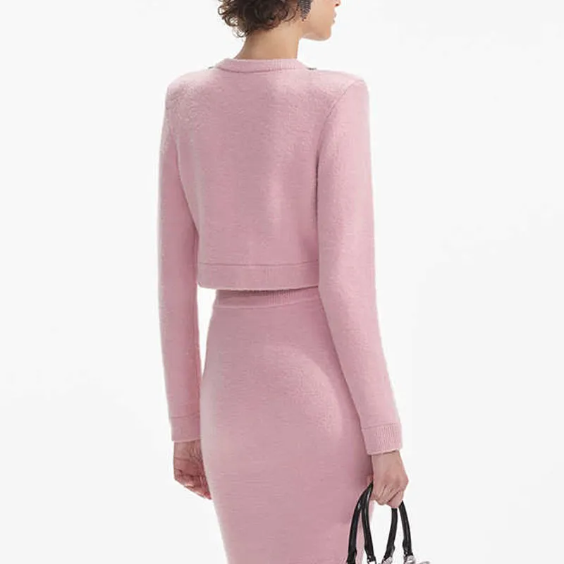 Self portrait Sweater Women's Pink-2