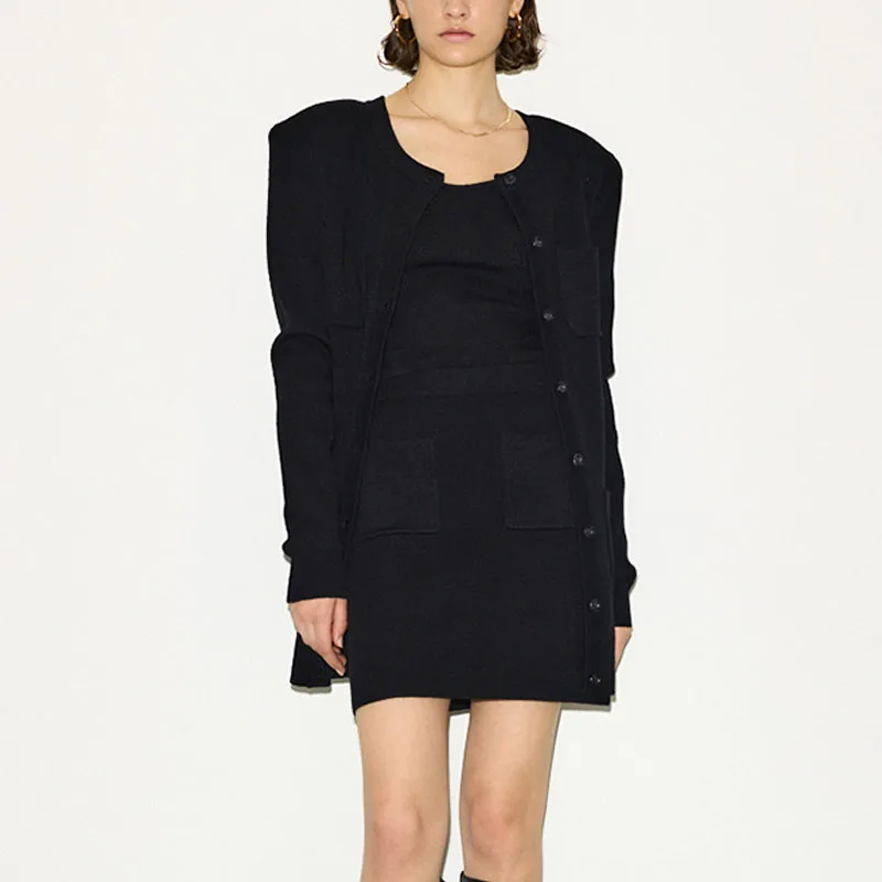 SLY Long Sleeved Dress Women's Black-1