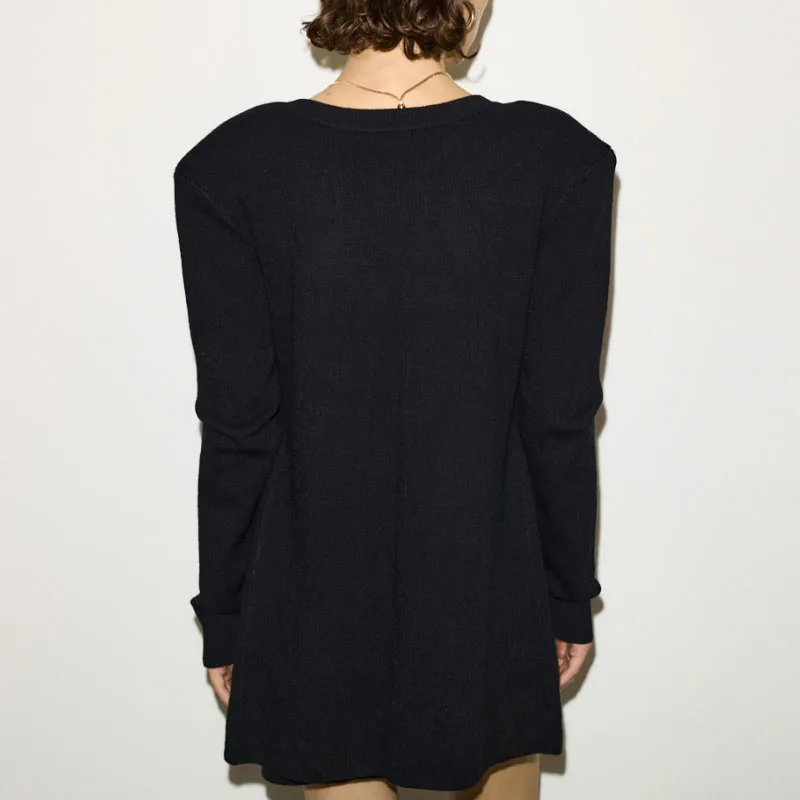 SLY Long Sleeved Dress Women's Black-2