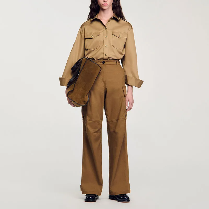 Sandro Cargo Trousers-3