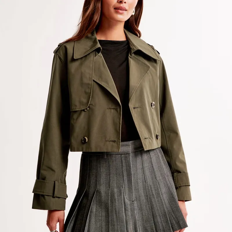 AF Trench Coat Women's Olive Green-1