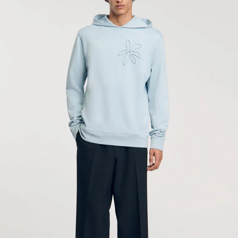 Sandro Single Flower Hoodie-1