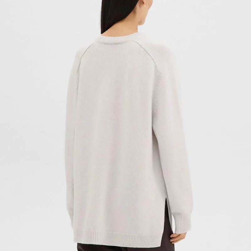 THEORY Crewneck Straight Hem Jumper-2