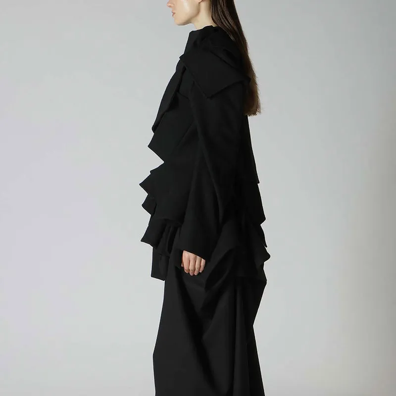 Yohji Yamamoto FW24 Coats Women's Black-4