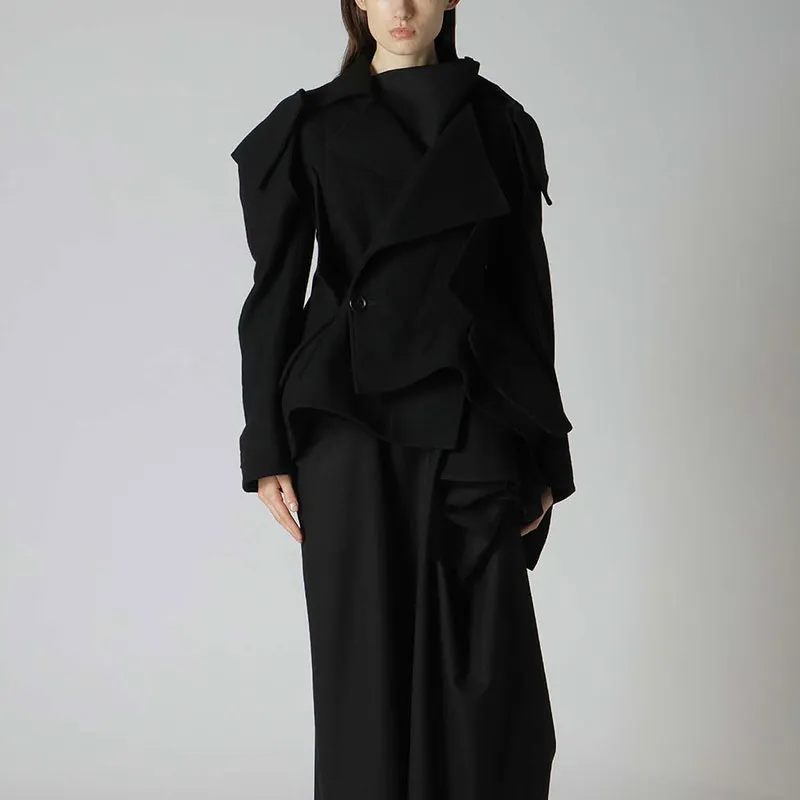 Yohji Yamamoto FW24 Coats Women's Black-2