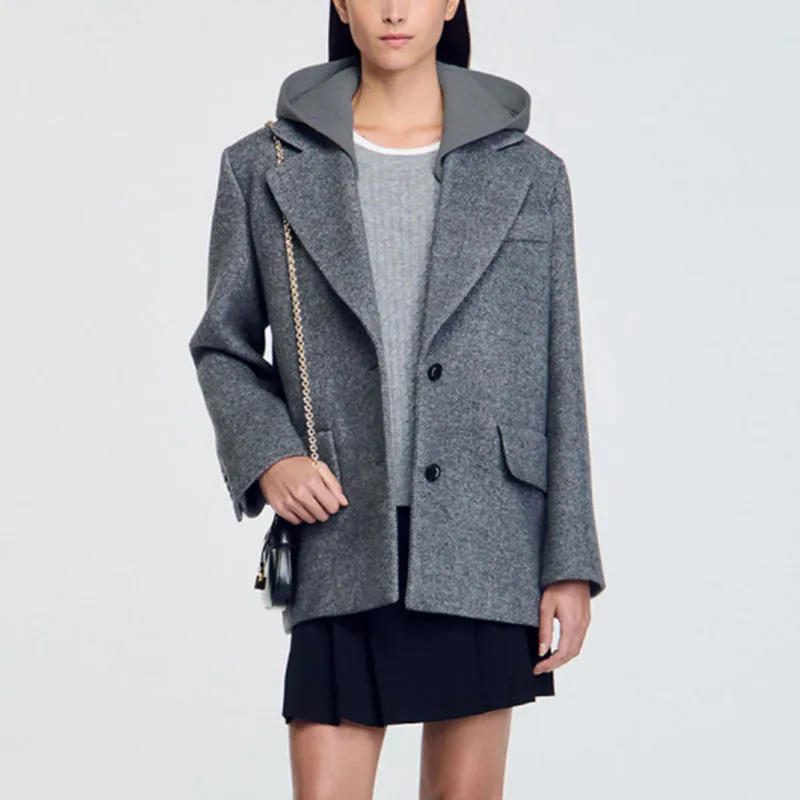Sandro Hooded Jacket-1