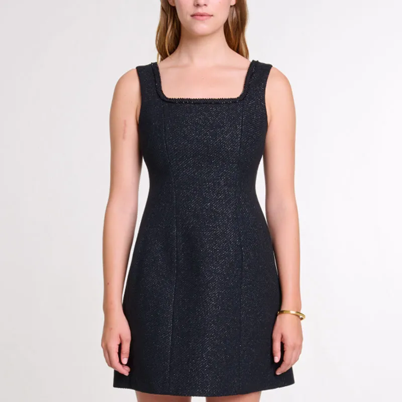 Maje Lamé Mini Dress-1