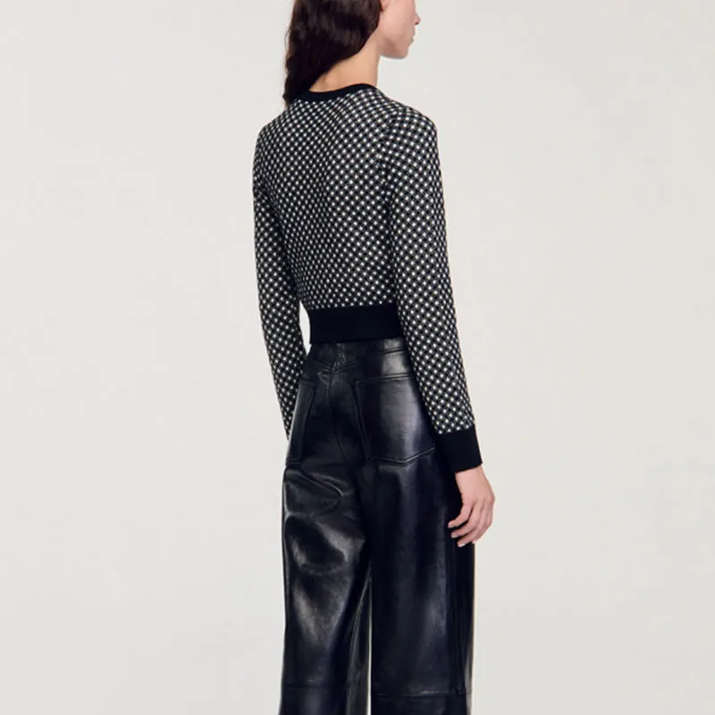 Sandro Shepherd checked Cardigan-2