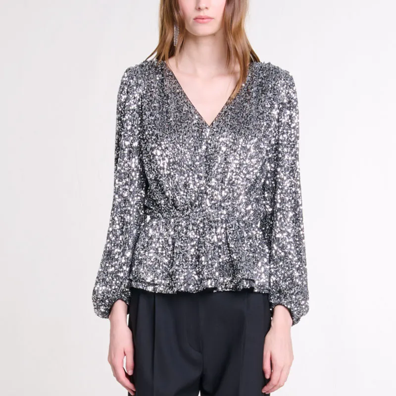Maje Sequinned Blouse-1
