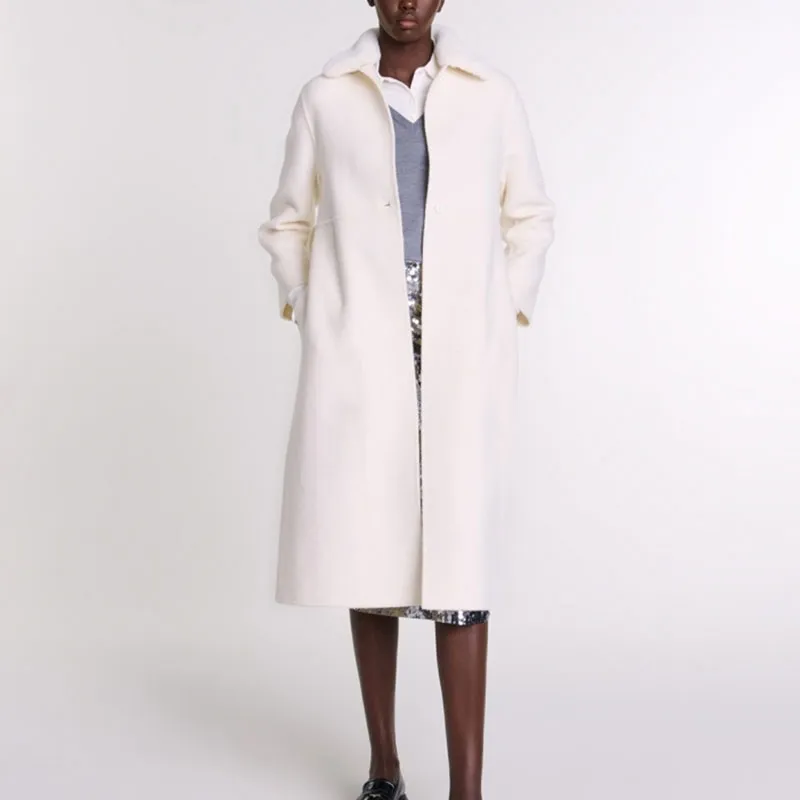 Maje Removable collar Coat-1