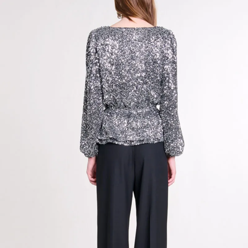 Maje Sequinned Blouse-2