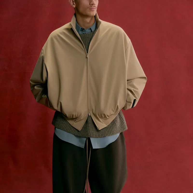 Fear Of God Essentials Bonded Nylon Bomber Jacket-2