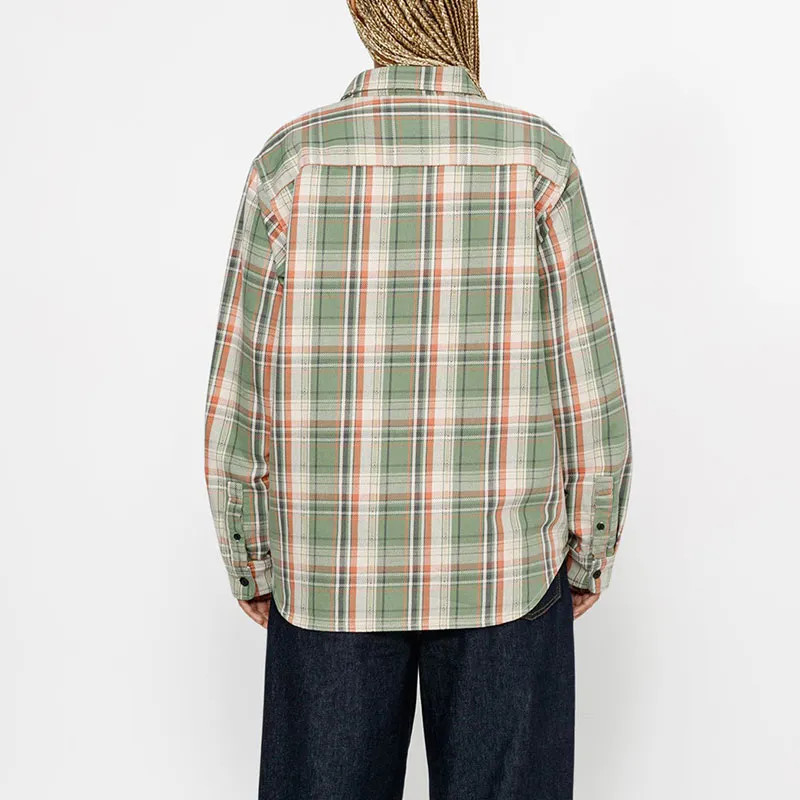 Stussy Dan Washed Cotton Plaid Shirt-8