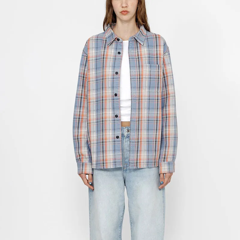 Stussy Dan Washed Cotton Plaid Shirt-2