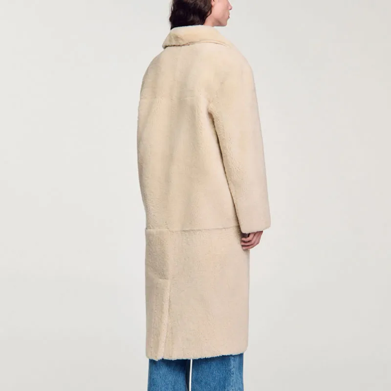 Sandro Shearling Coat-2