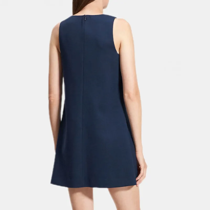 THEORY Sleeveless Dress Women's Marine Blue-2