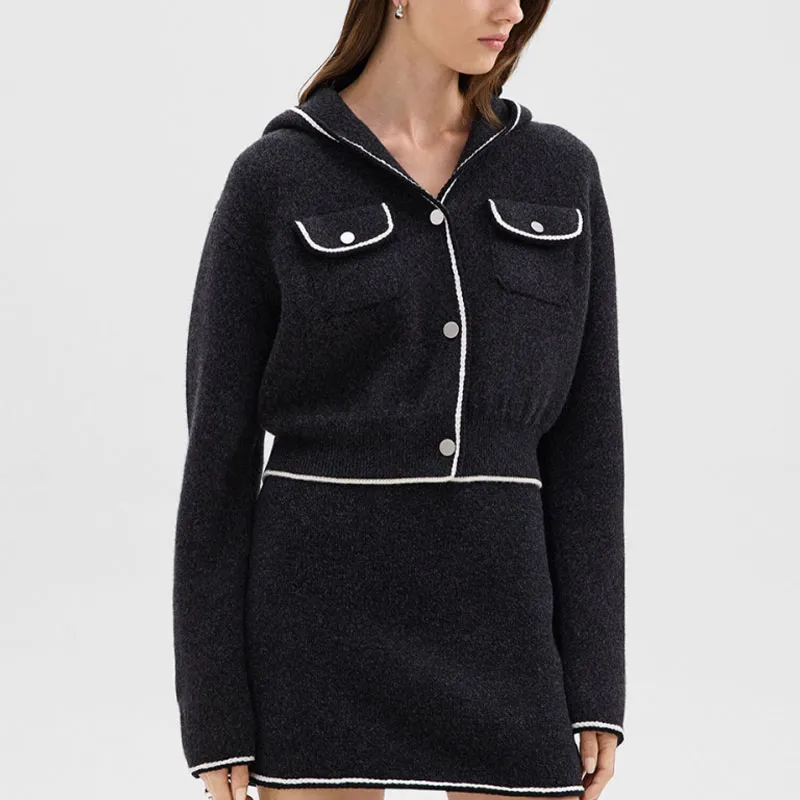 THEORY Sweater Women's Mixed Black-2