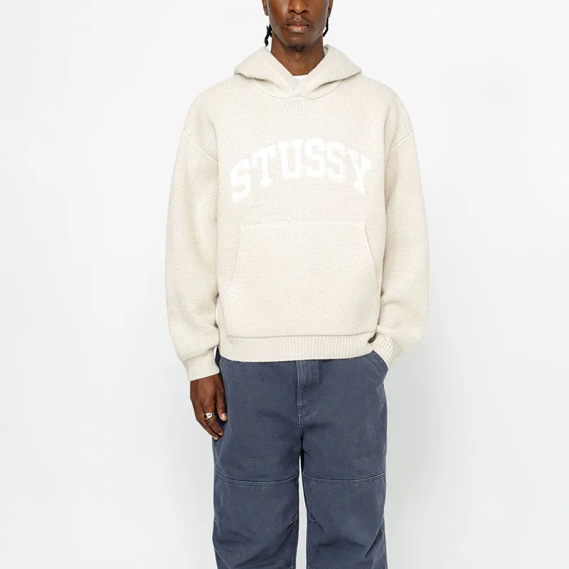 Stüssy Patch Knitted Hoodie-10