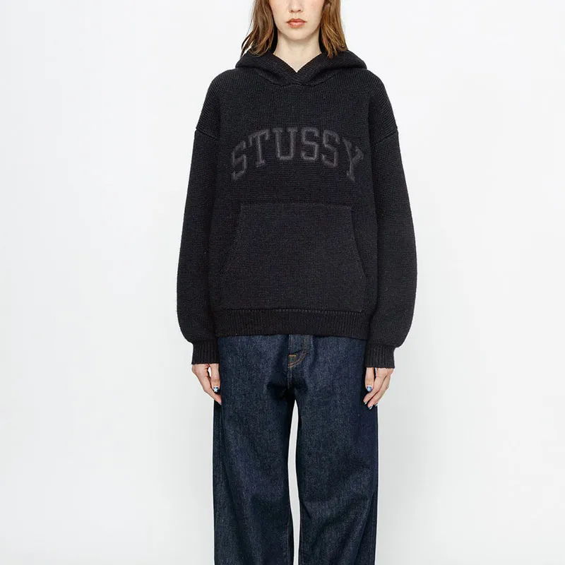 Stüssy Patch Knitted Hoodie-7