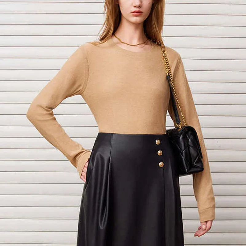 DKNY FW24 Sweater Women's Camel-1