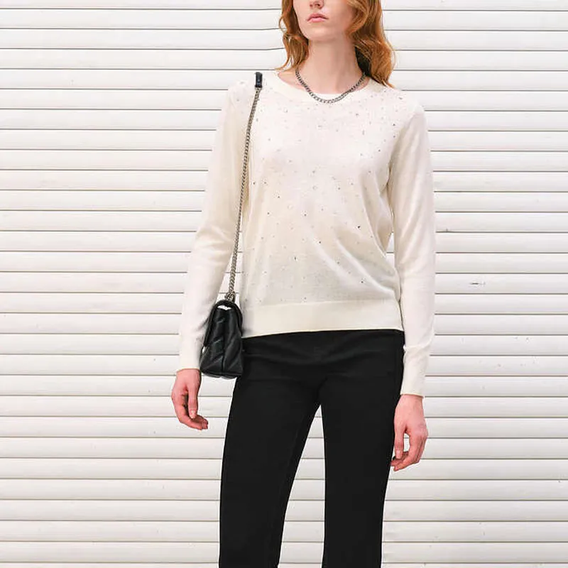 DKNY FW24 Sweater Women's White-1