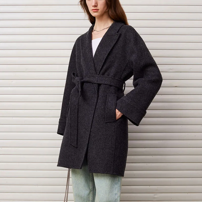 DKNY FW24 Coat Women's Dark Gray-3