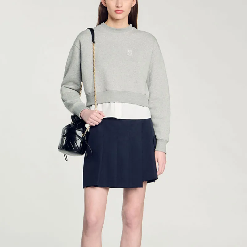 Sandro Layered Sweatshirt-1