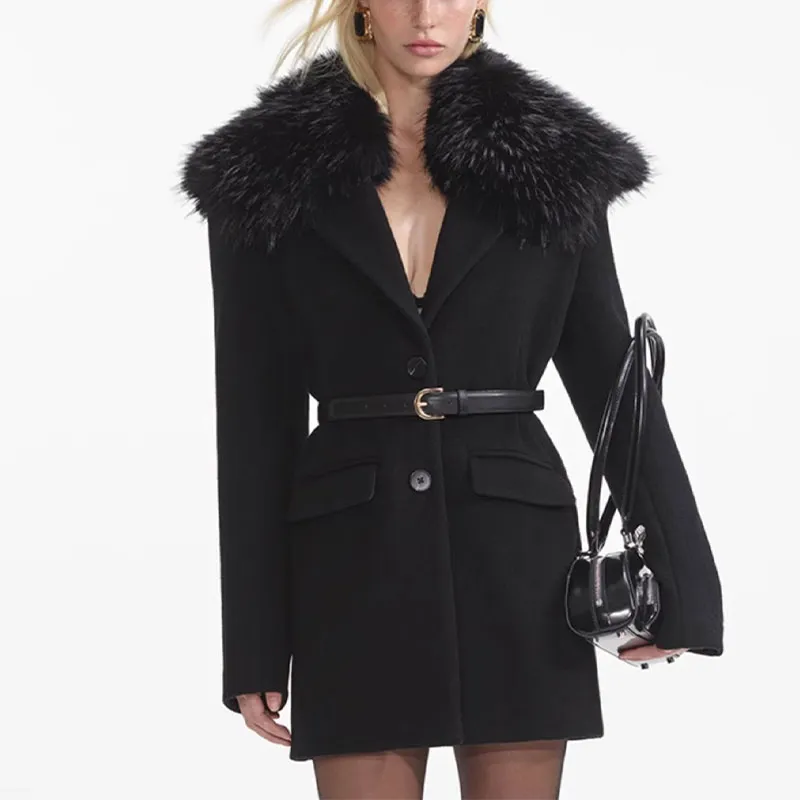 Self portrait Faux Fur collar Jacket-1