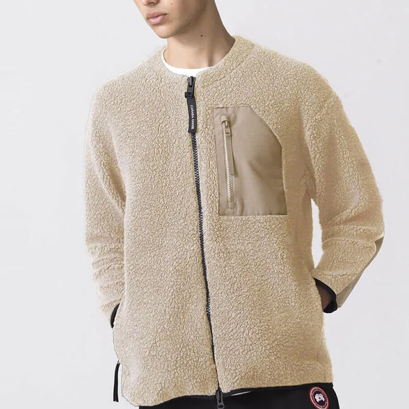 Canada Goose Velvet feel Coat Men's Camel-3
