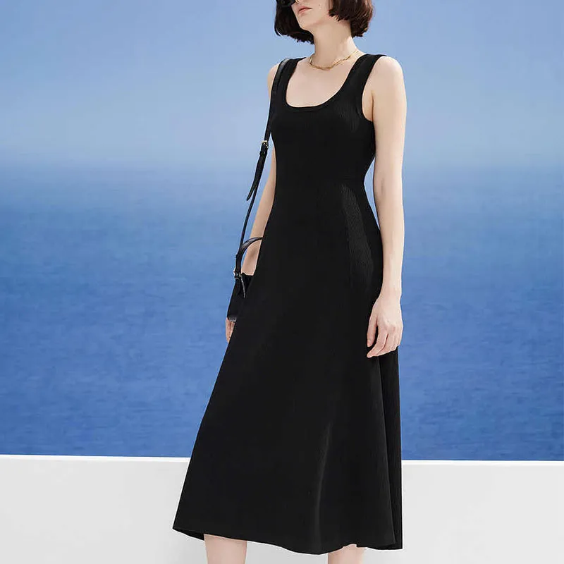 DKNY Sleeveless Dress Women's Black-3