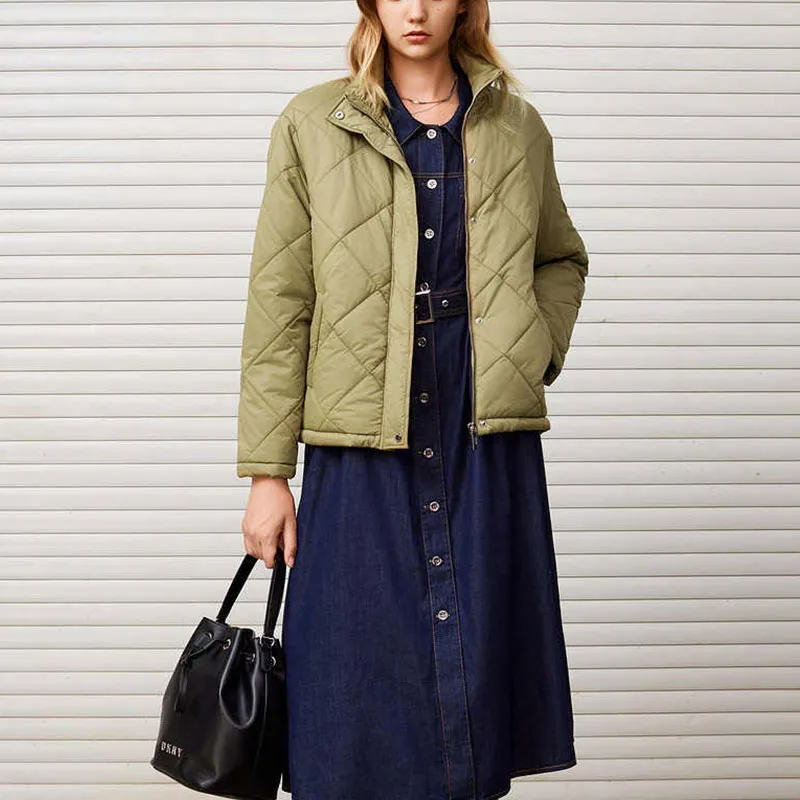 DKNY FW24 Jacket Women's Gray Green-1