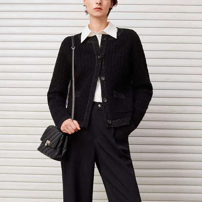 DKNY FW24 Sweater Women's Black-1