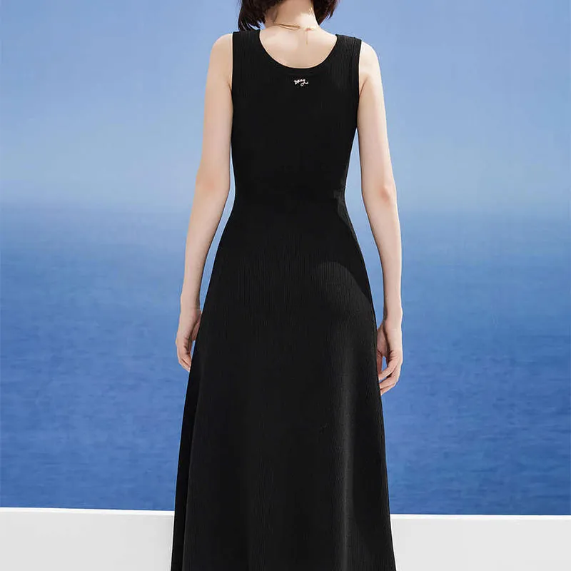 DKNY Sleeveless Dress Women's Black-2
