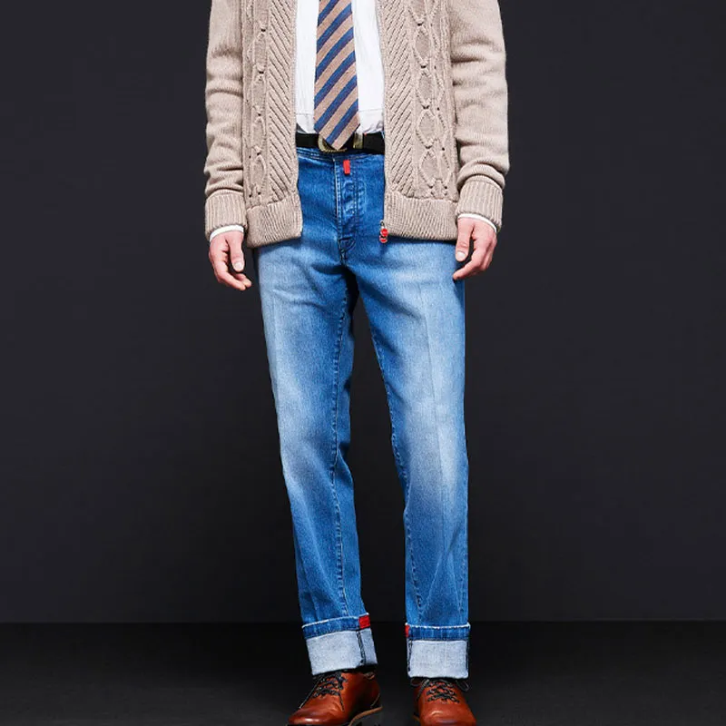 KITON Logo patch Jeans-2