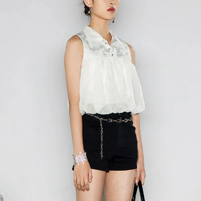GIMING Shirt Women's Silver/White-4