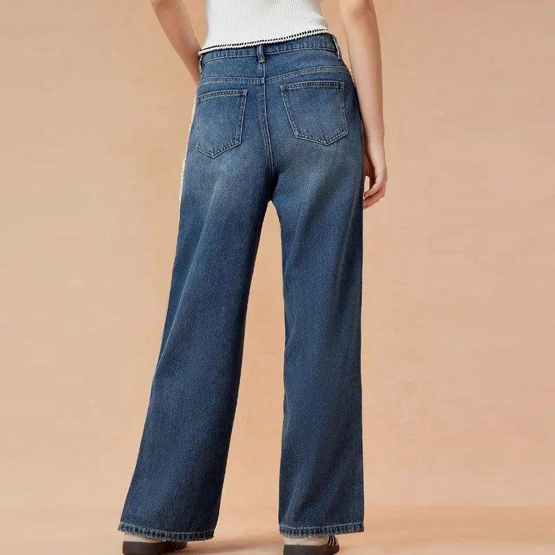 EICHITOO Jeans Women's Denim Blue-2