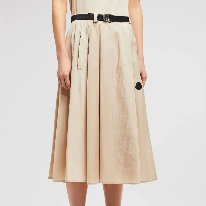Moncler Logo Patch Belted Skirt-3