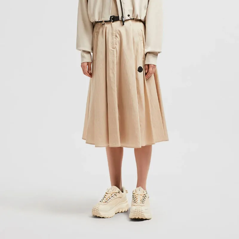 Moncler Logo Patch Belted Skirt-1