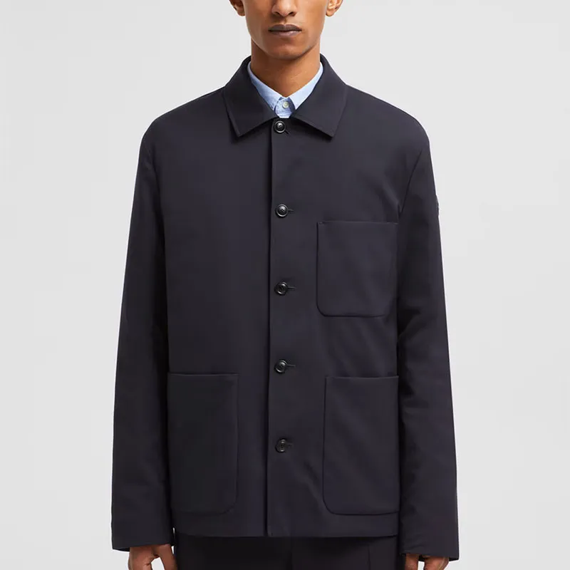 Moncler Down Jacket Unisex Marine Blue-1