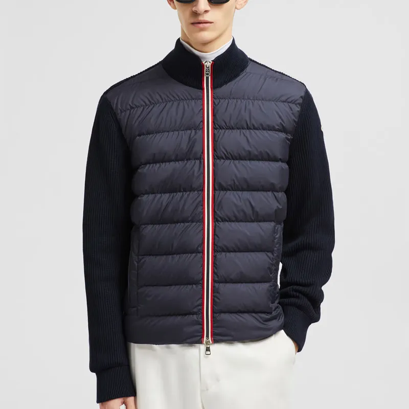 Moncler Logo Patch Zip Up Cardigan-1